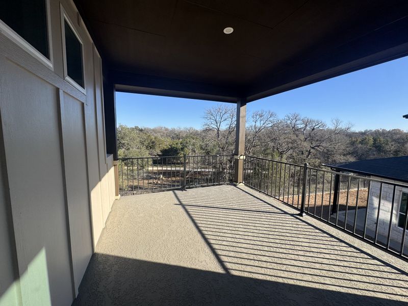 Exterior details and patio area of a home in Persimmon, Buda (Image 3).