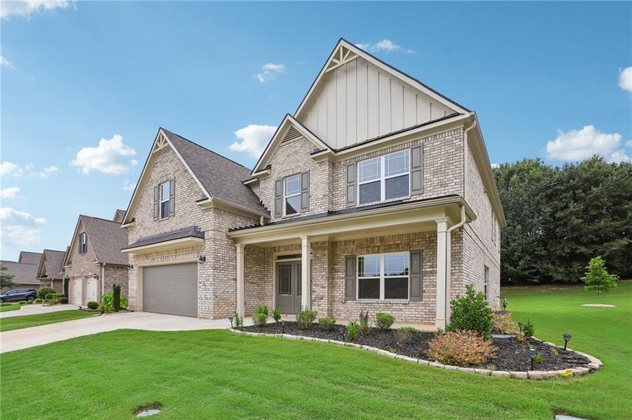 Front exterior of a new home in , McDonough, GA, highlighting curb appeal (Image 24).