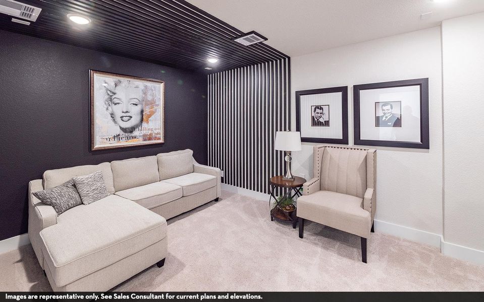Furnished interior view inside a new home in Santa Rita Ranch, Liberty Hill (Image 16).