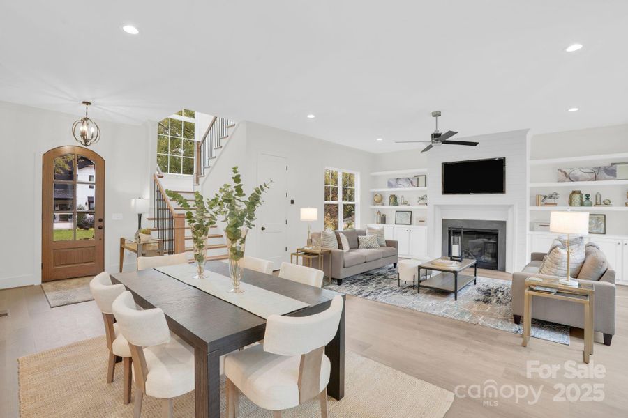 Furnished interior view inside a new home in , Charlotte (Image 18).