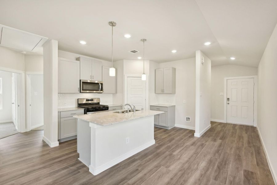 Photo is not of the actual home, but is an inspirational photo of builder’s model home and may depict options, furnishings, and/or decorator features that are not included