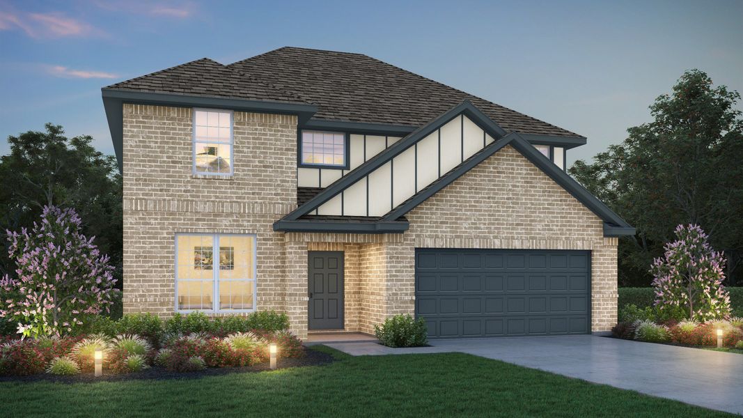 Representative exterior photo of a completed home built from the The Hawthorn by Legend Homes in Rocky Creek Crossing, Crowley, TX (Image 2).