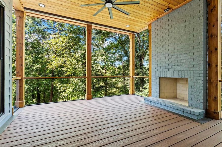 Exterior details and patio area of a home in , Marietta (Image 34).