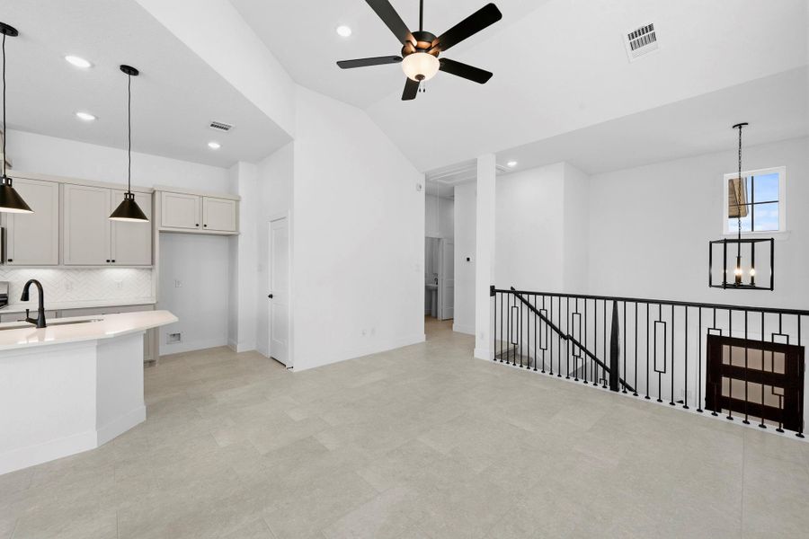 Furnished interior view inside a new home in Bridgeland, Cypress (Image 6).