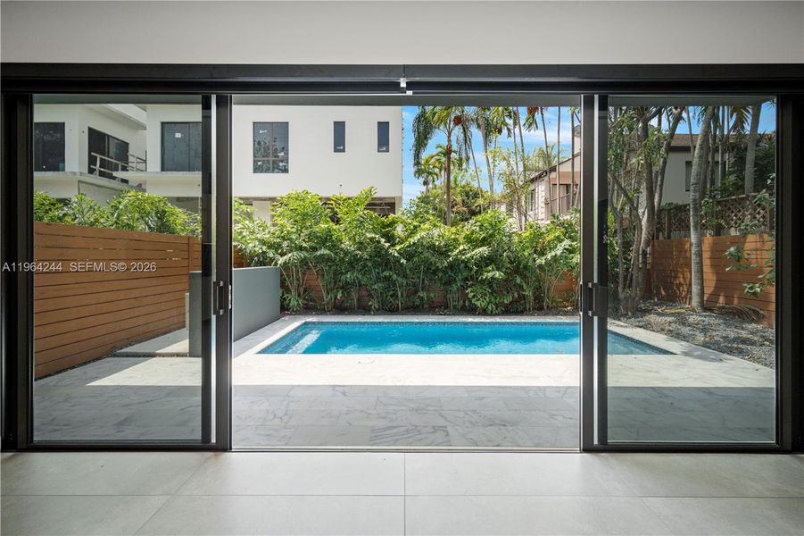 Exterior details and patio area of a home in , Miami (Image 4). Exterior details and patio area of a home in , Miami (Image 4).
