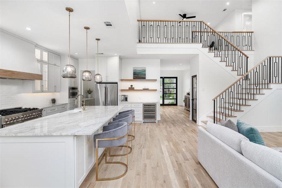 Furnished interior view inside a new home in , Dallas (Image 12).