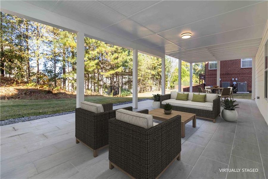 Exterior details and patio area of a home in , Atlanta (Image 31).