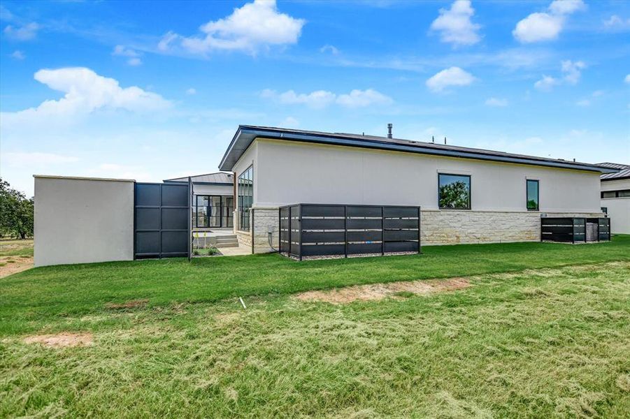 Exterior details and patio area of a home in , Horseshoe Bay (Image 24). Exterior details and patio area of a home in , Horseshoe Bay (Image 24).