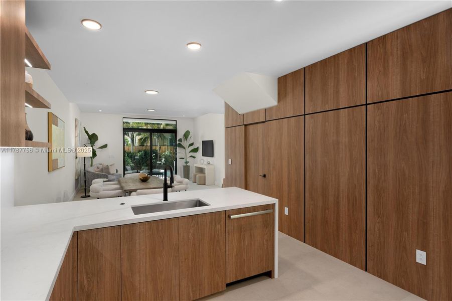 Furnished interior view inside a new home in , Miami (Image 5).