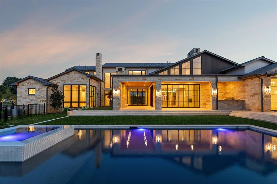 Exterior details and patio area of a home in , Westlake (Image 26).