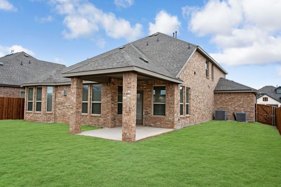 Representative exterior photo of a completed home built from the Preston by Impression Homes in Mercer Meadows, Royse City, TX (Image 21).