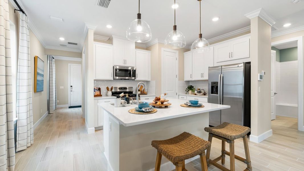 Furnished interior in a model home at Esplanade at Starling in Punta Gorda (Image 9).