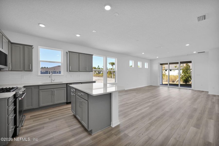 Furnished interior view inside a new home in Del Webb Wildlight, Yulee (Image 14).
