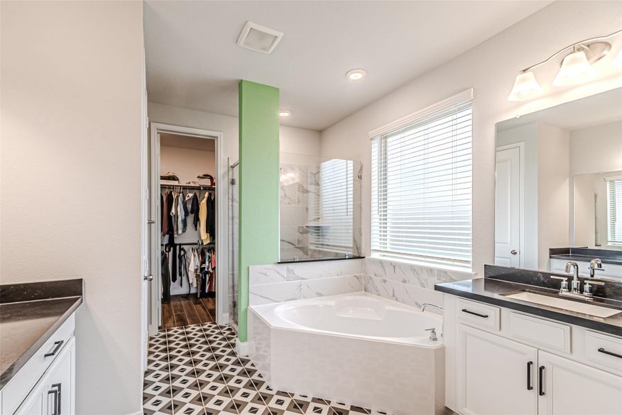 Furnished interior view inside a new home in Bridgeland: Heritage Collection, Cypress (Image 23). Furnished interior view inside a new home in Bridgeland: Heritage Collection, Cypress (Image 23).