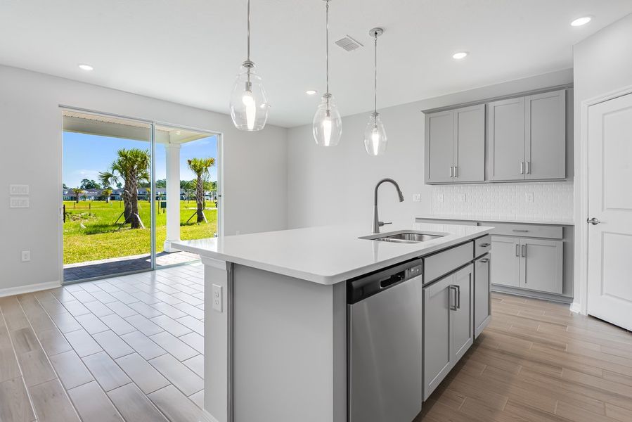Furnished interior view inside a new home in Cherry Elm at SilverLeaf, St. Augustine (Image 6). Furnished interior view inside a new home in Cherry Elm at SilverLeaf, St. Augustine (Image 6).