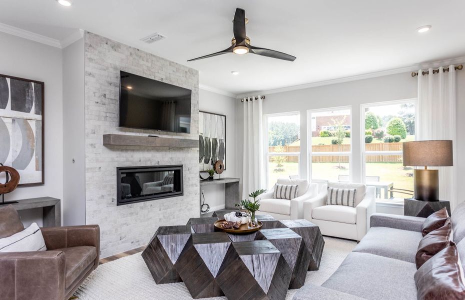 Furnished interior view inside a new home in Browning Stables, Wendell (Image 6).