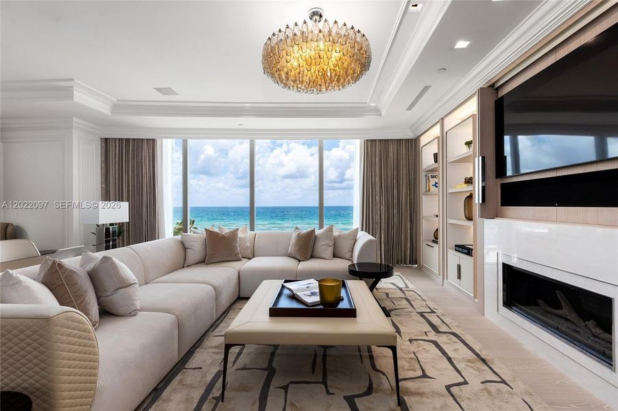 Furnished interior view inside a new home in , Sunny Isles Beach (Image 20).