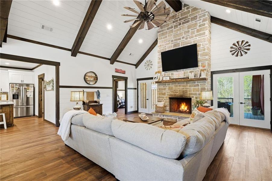 Furnished interior view inside a new home in , Talking Rock (Image 34).