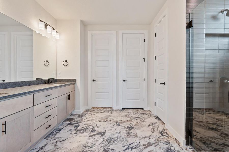 Furnished interior view inside a new home in Park Collection at Heritage, Dripping Springs (Image 11). Furnished interior view inside a new home in Park Collection at Heritage, Dripping Springs (Image 11).