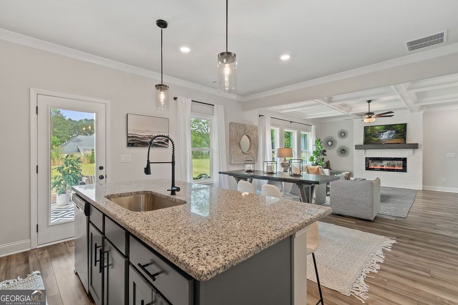 Furnished interior view inside a new home in Ponderosa Farms Manor, Gainesville (Image 15).