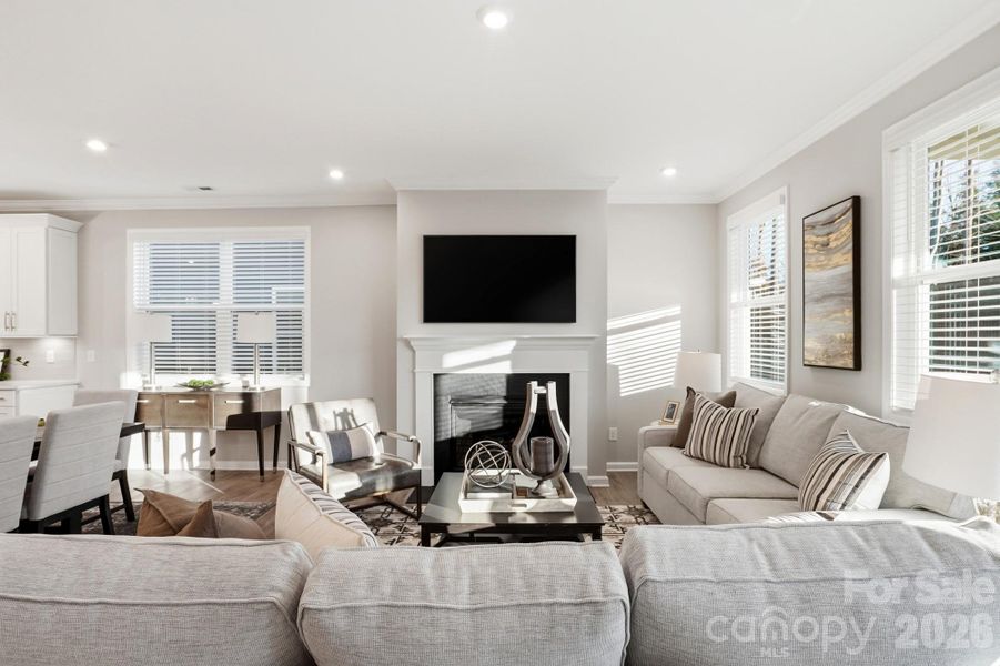 Furnished interior view inside a new home in Roseshire Chase, Huntersville (Image 12).