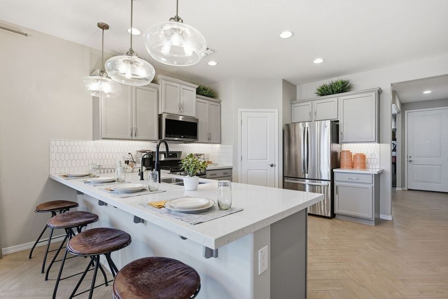 Representative furnished interior of a home built from the Harlow by Taylor Morrison in La Mira Discovery Collection, Mesa (Image 8).
