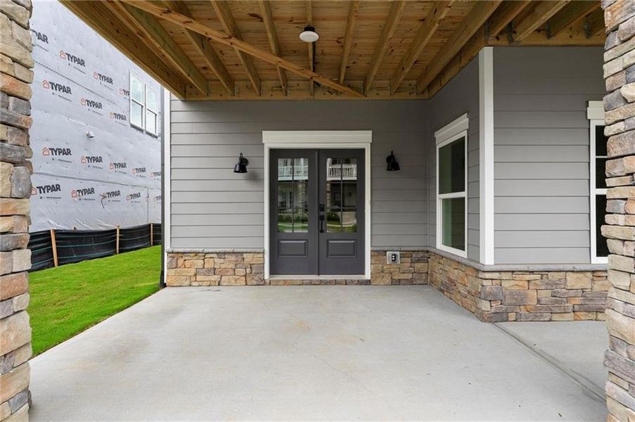 Front exterior of a new home in West Town, Atlanta, GA, highlighting curb appeal (Image 22).