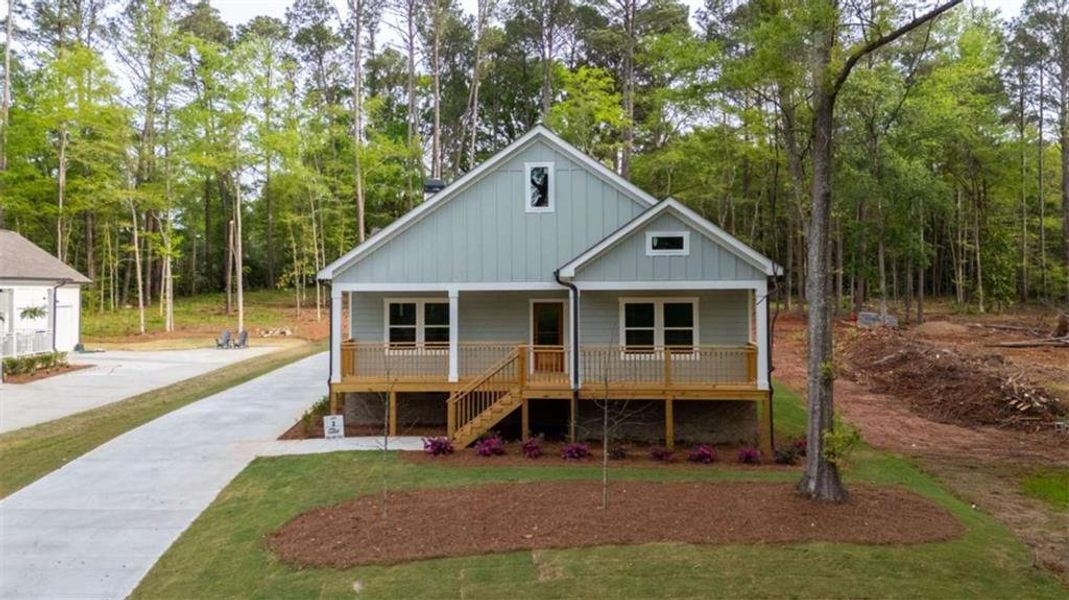 Front exterior of a new home in , Covington, GA, highlighting curb appeal (Image 29). Front exterior of a new home in , Covington, GA, highlighting curb appeal (Image 29).