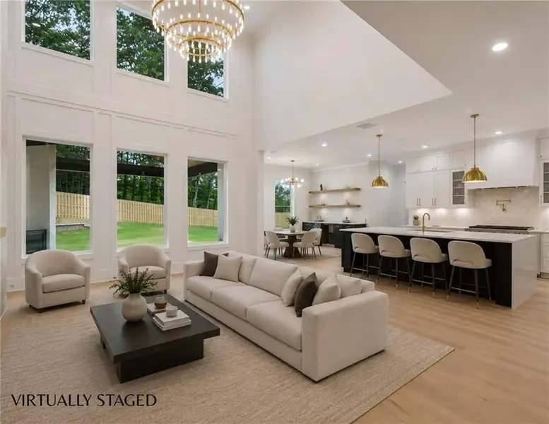 Furnished interior view inside a new home in , Hoschton (Image 13).