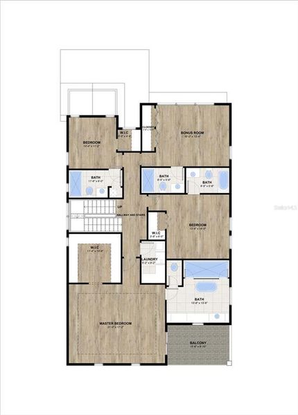 2D floor plan layout of this home in , Tampa, FL (Image 5).
