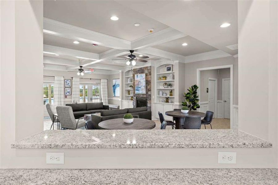 Furnished interior view inside a new home in Preserve at Dove Creek, Statham (Image 16).