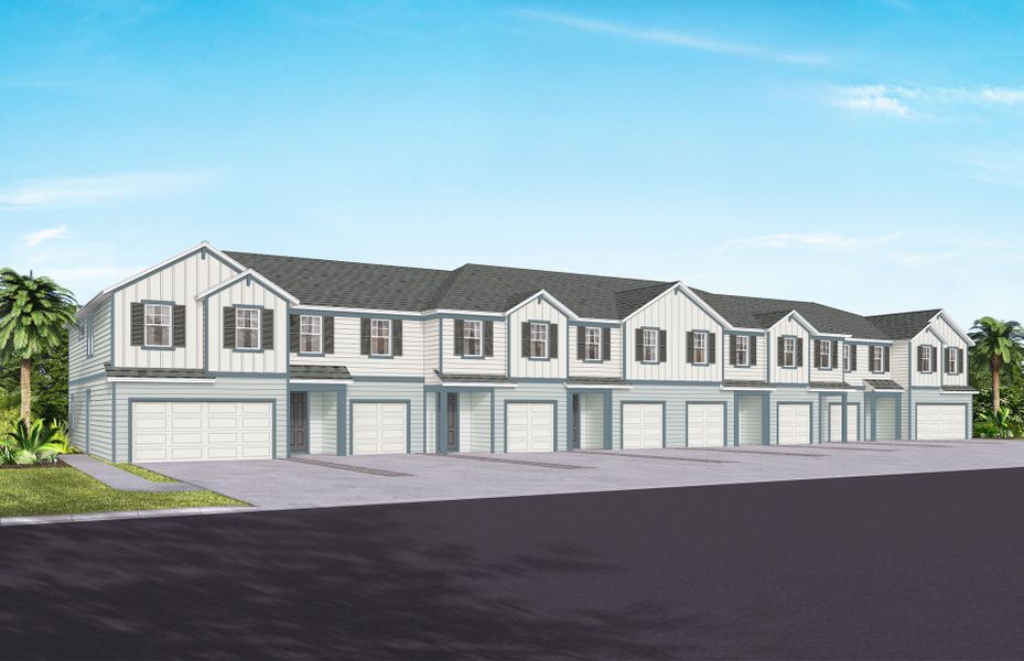 Representative exterior photo of a completed home built from the Marisol by Pulte Homes in Canopy Preserve, Deland, FL (Image 13).