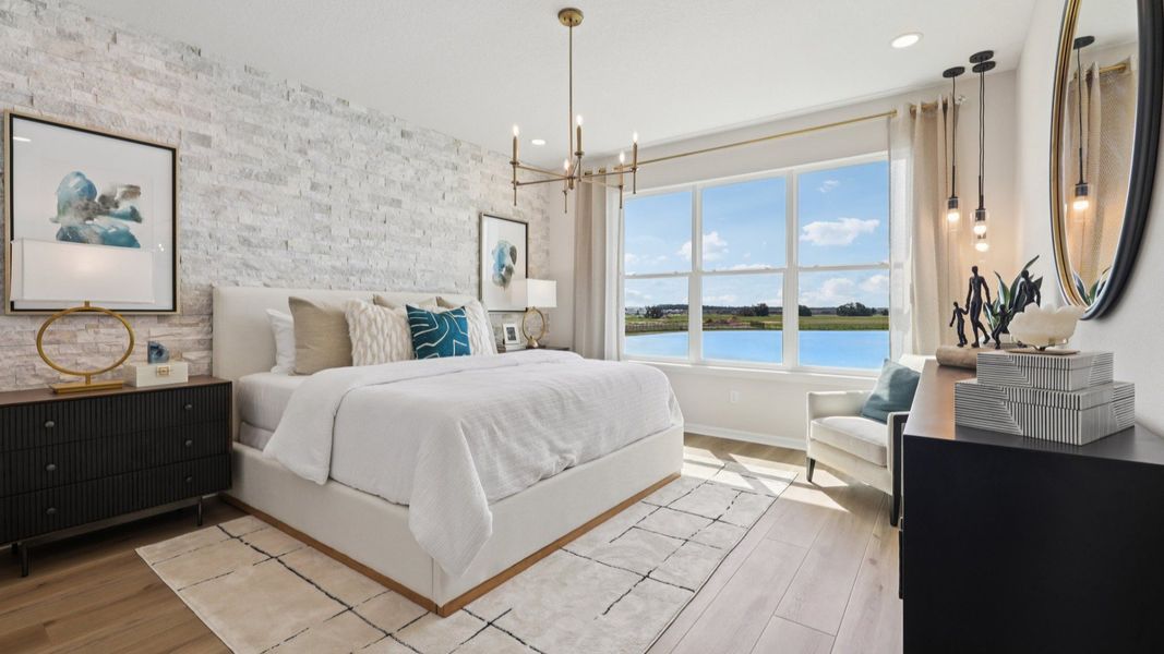 Furnished interior view inside a new home in Isla Mirada, San Antonio (Image 28).