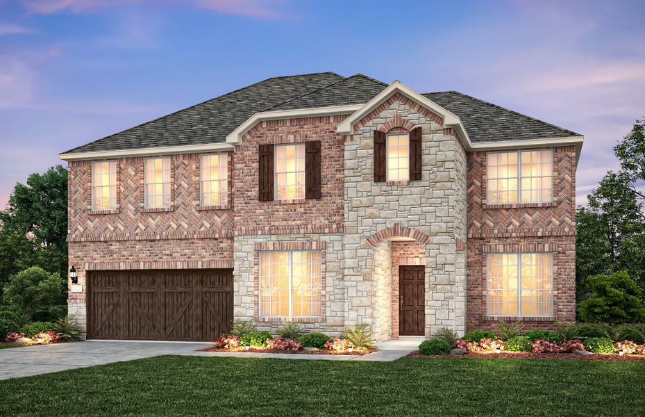 The Oak Grove, a two-story home with 2-car garage,