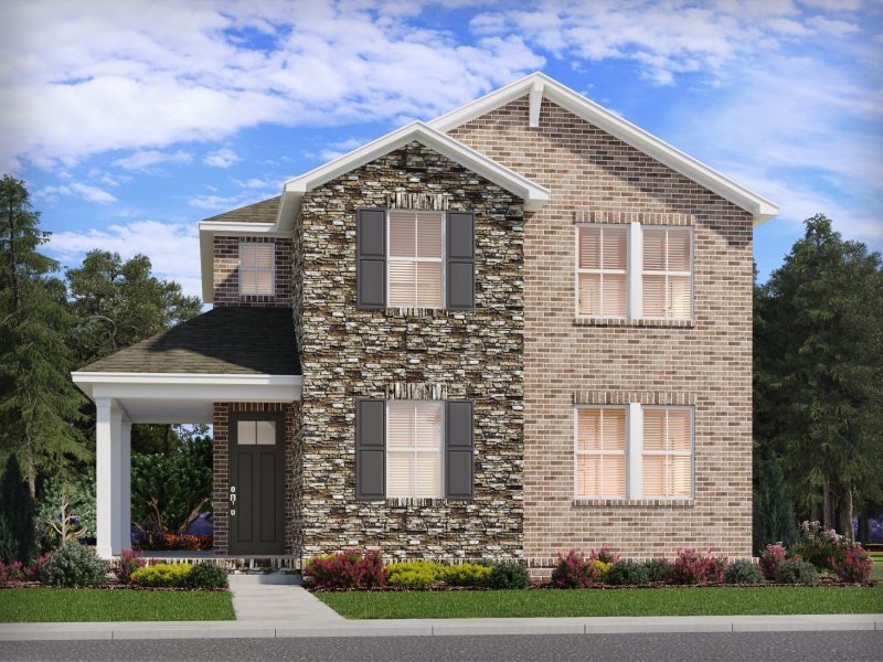 Front exterior of a home in the Benders Cove - Premier Series community, located in Mount Juliet, TN (Image 13).