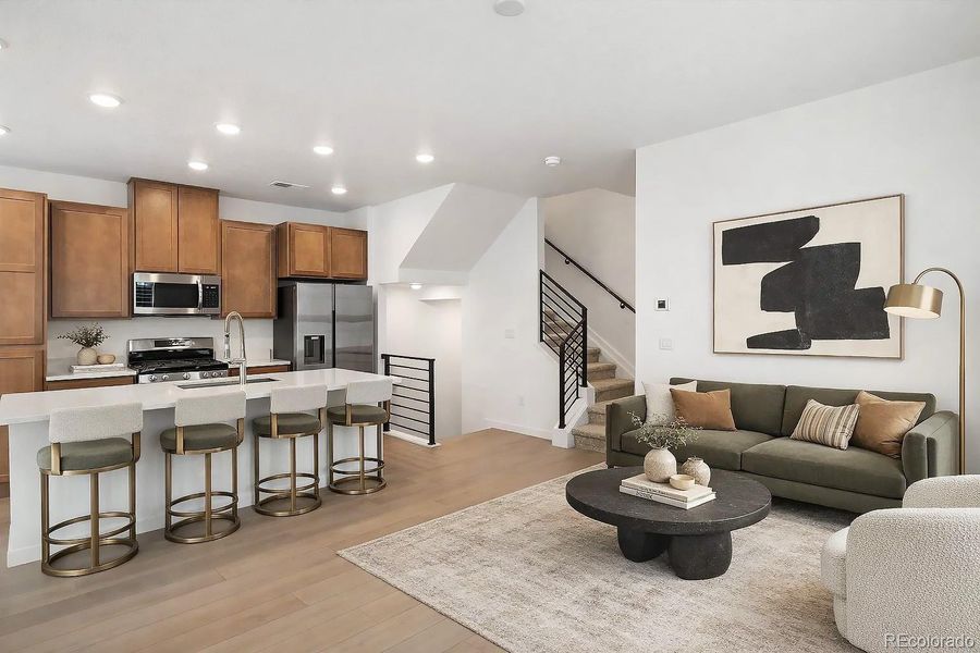 Furnished interior view inside a new home in The Hub at Virginia Village, Denver (Image 3).