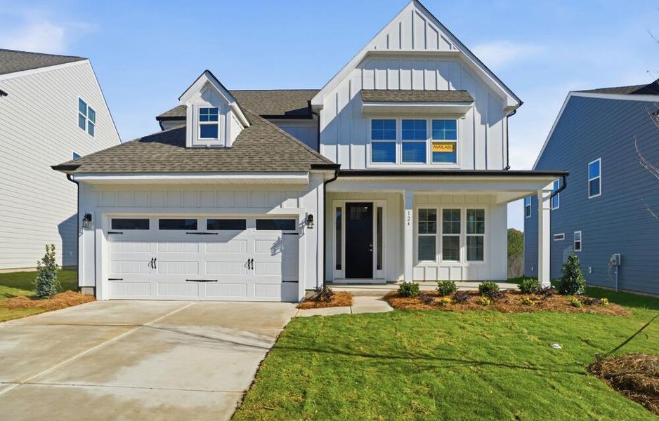 Front exterior of a new home in Summerlin, Mooresville, NC, highlighting curb appeal (Image 2).