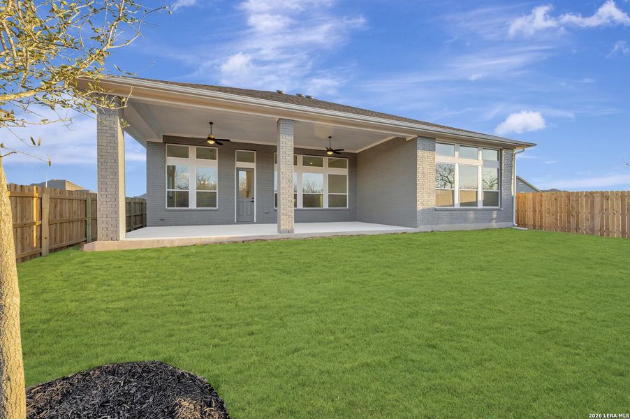 Exterior details and patio area of a home in Briggs Ranch – Signature Legacy Series, San Antonio (Image 2). Exterior details and patio area of a home in Briggs Ranch – Signature Legacy Series, San Antonio (Image 2).