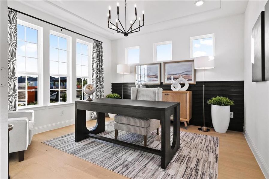 Furnished interior view inside a new home in Timberbrook, Justin (Image 3).