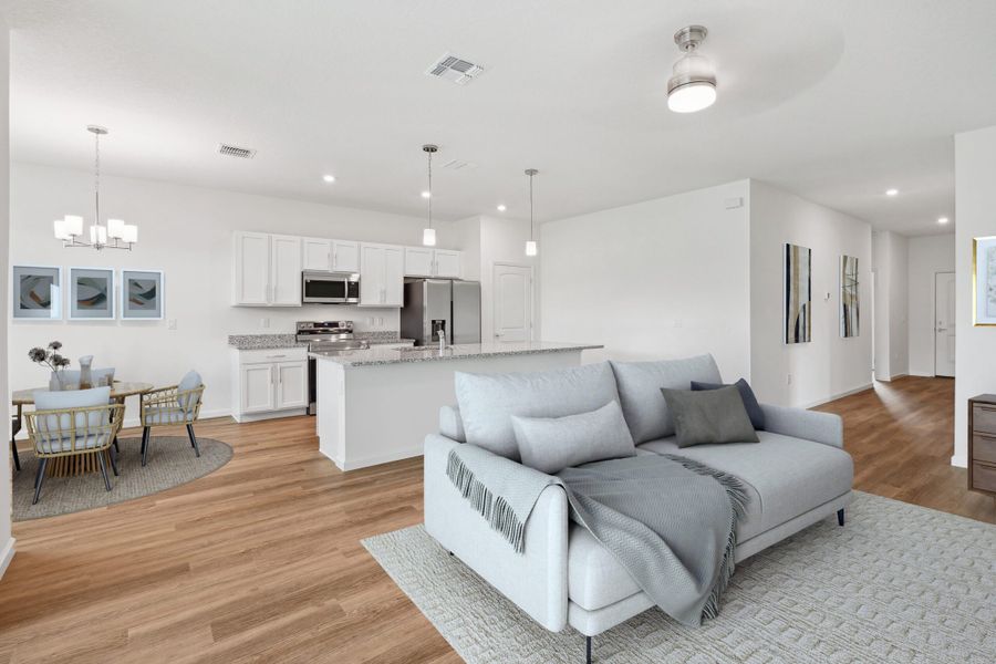 Representative furnished interior of a home built from the The Emerald by INB Homes in Palm Coast, Palm Coast (Image 29).