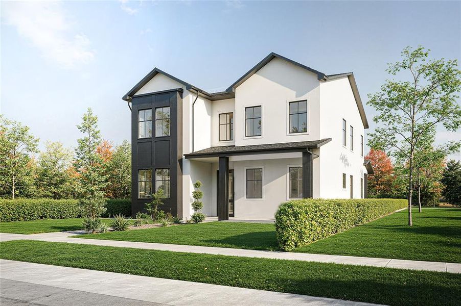 Front exterior of a new home in , St. Petersburg, FL, highlighting curb appeal (Image 16).