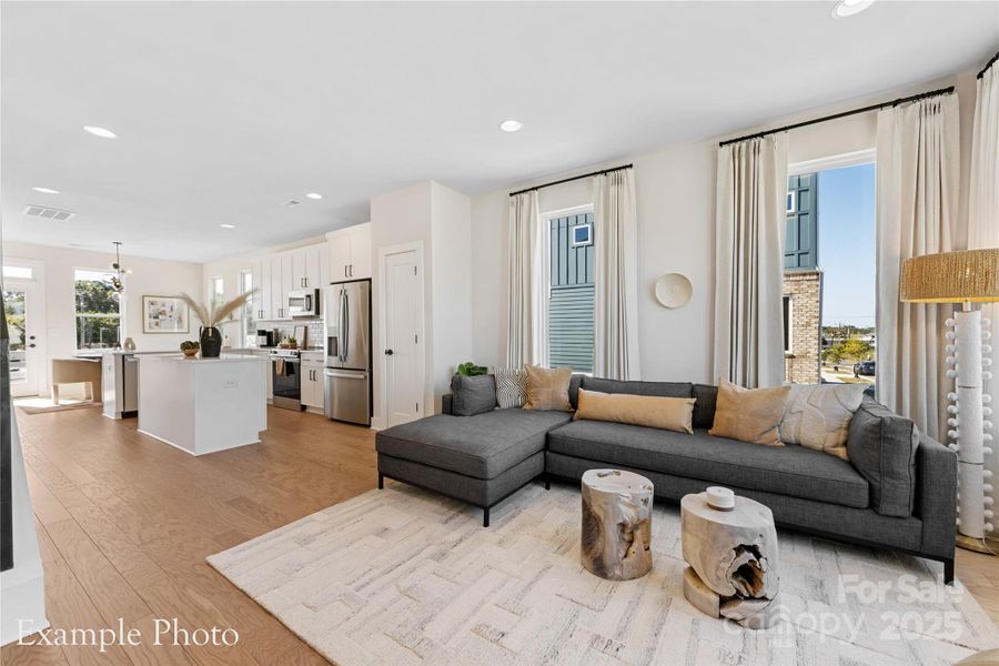 Furnished interior view inside a new home in , Charlotte (Image 23).