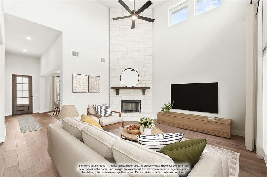 Furnished interior view inside a new home in Liberty, Melissa (Image 17).