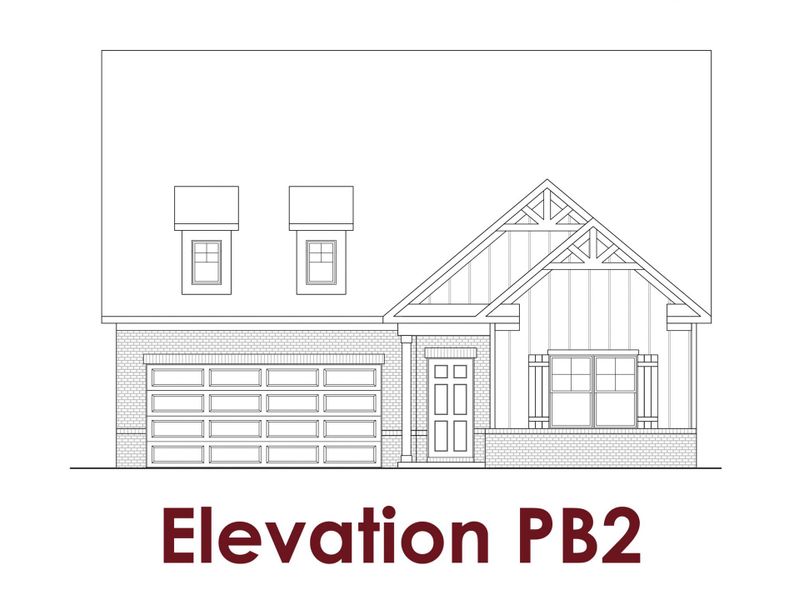 Representative rendering of the exterior for the Bluff                                                                Primary Suite on Main by Chafin Communities (Image 19).