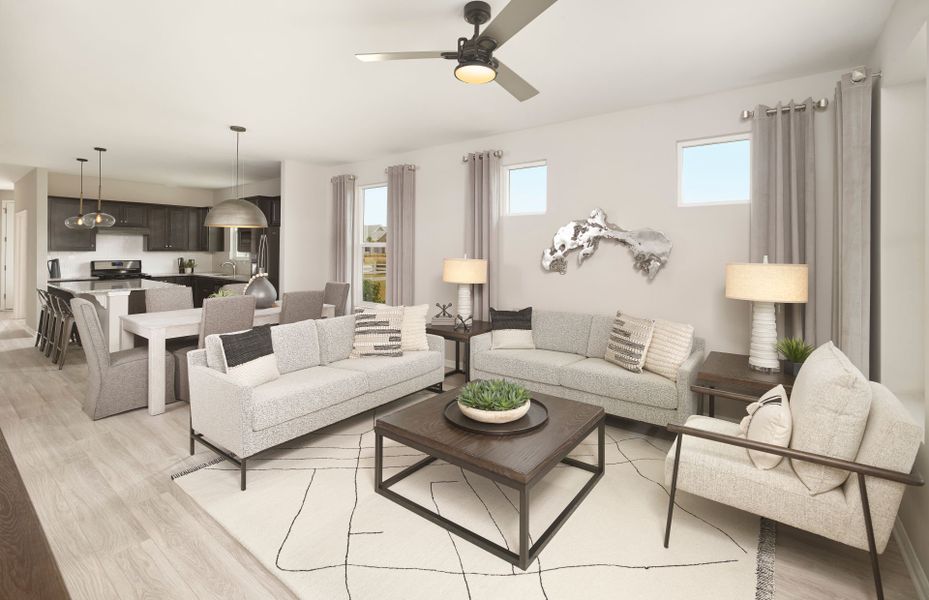 Furnished interior view inside a new home in Del Webb Charleston at Nexton, Summerville (Image 12).