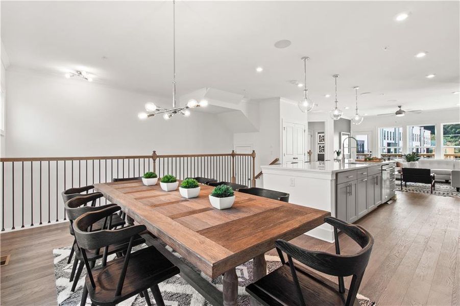 Furnished interior view inside a new home in Easton, Atlanta (Image 12). Furnished interior view inside a new home in Easton, Atlanta (Image 12).