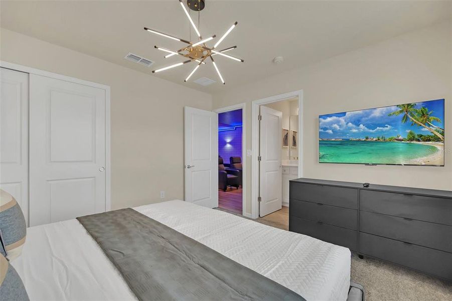 Furnished interior view inside a new home in , Clermont (Image 8).