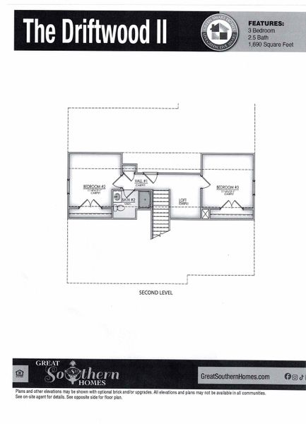 2D floor plan layout of this home in Edgefield, Loris, SC (Image 6).