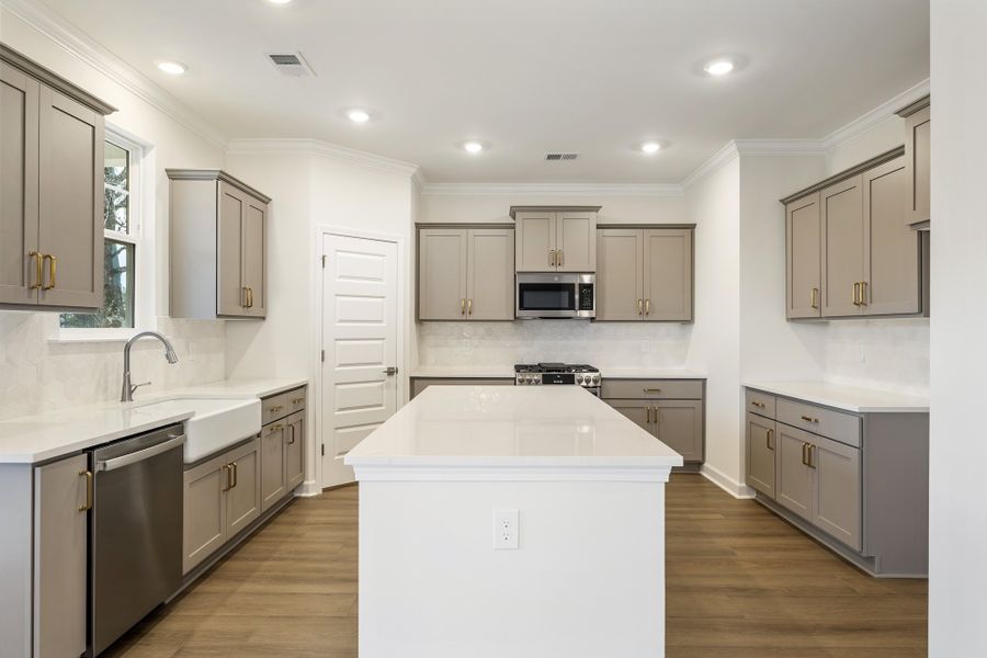 Furnished interior view inside a new home in Ridgecrest at Midway, Anderson (Image 8).