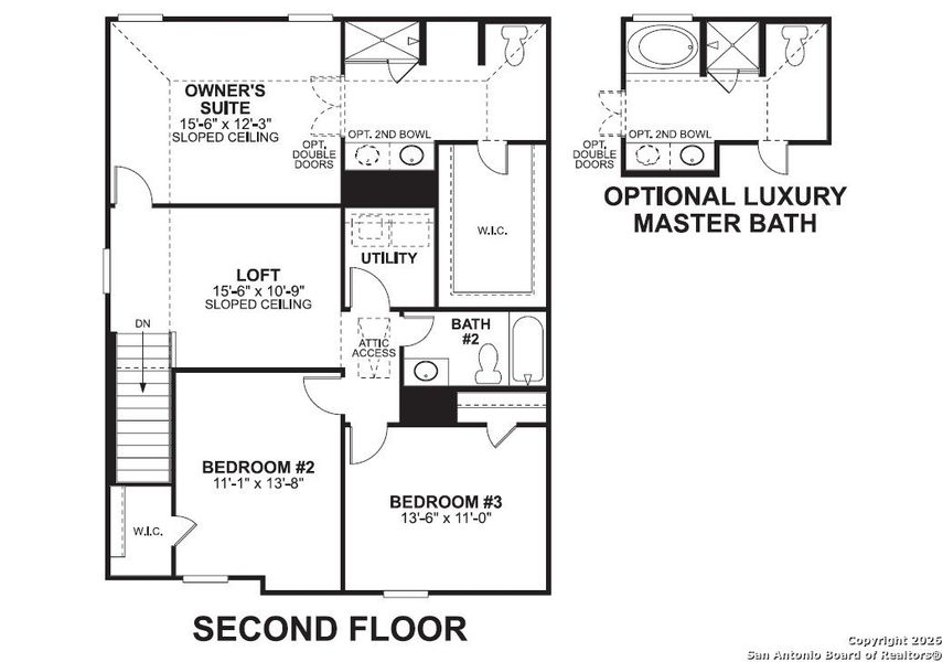 2D floor plan layout of this home in Paloma Park, Converse, TX (Image 3).